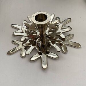 Crate&Barrel snowflake candle holder